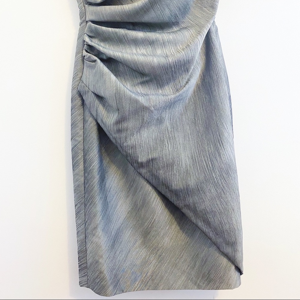 Intrend Gray Ruched Dress - Picture 4 of 13